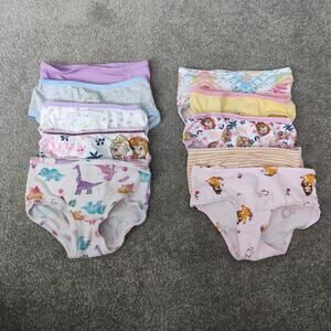 Set of 10 Underwear Girl's Size 2T / 3T Briefs